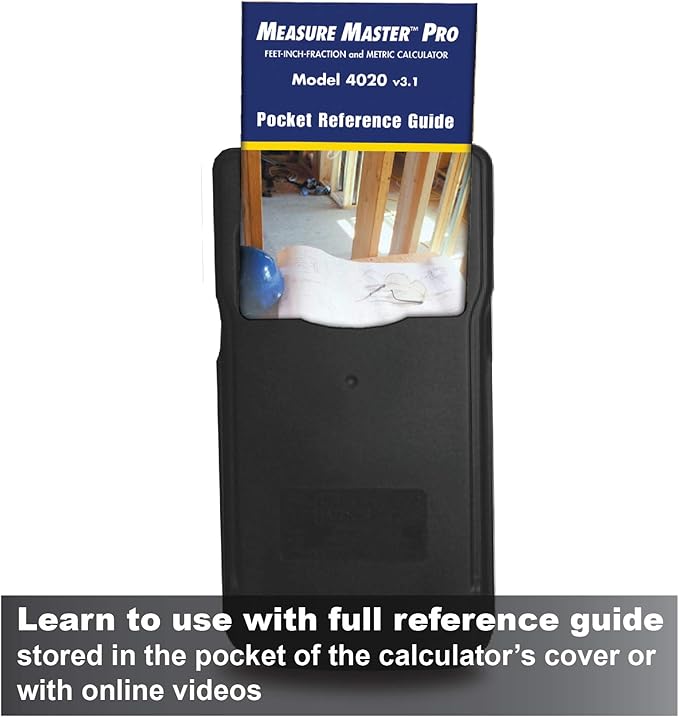 Calculated Industries 4020 Measure Master Pro Feet-Inch-Fraction and Metric Construction Math Calculator, Silver