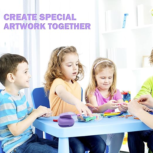 Circle Punch Paper Hole Puncher Set - 5PCS Round Paper Punches, Handmade Scrapbook Puncher for Paper Craft, Hole Punches for Cardstock,Gift Wrapping,Greeting Cards (2In/1.5In/1In/0.6In/0.3In)