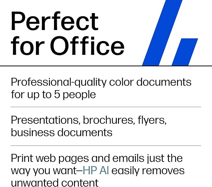 HP OfficeJet Pro 9135e Wireless All-in-One Color Inkjet Printer, Print, scan, copy, fax, ADF, Duplex printing best-for-office, 3 month Instant Ink trial included, AI-enabled (404M0A)