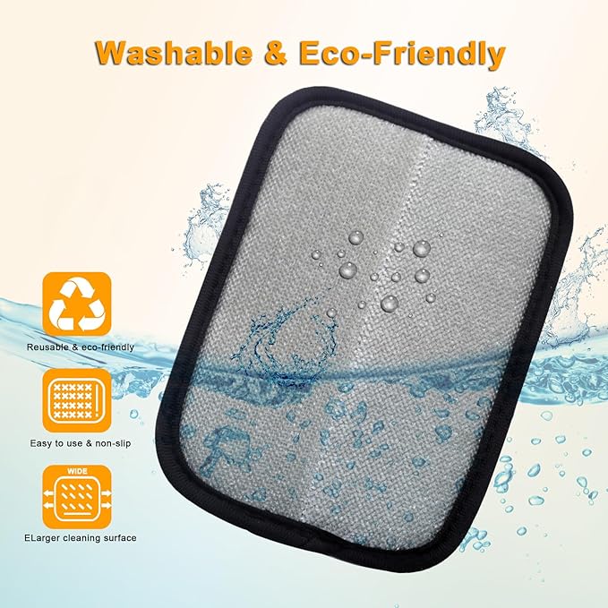 QVJFZUD Pet Hair Removal Glove for Small Hands, 2Pcs Electrostatic Dog Cat Hair Remover Gloves for Furniture Car Seat Couch, Reusable Grooming & Shedding Tool with Free Steel Comb & Toothbrush