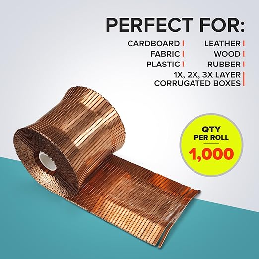 Heavy Duty Staples Roll for RAIN-19-RR, 1 1/4" x 3/4" x 0.07" (5 Boxes, 5000 pcs) - Staples for Industrial Stapler Heavy Duty - Heavy Duty Staples for Staple Gun - Box of Staples by IDL Packaging