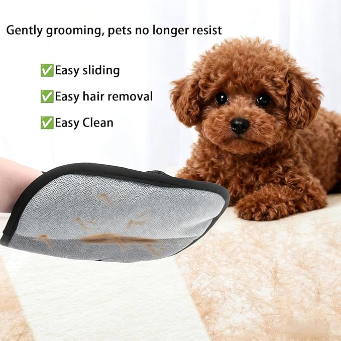 Yehenarn Pet Hair Remover Glove, 3PCS Upgraded 5-Finger Electrostatic Pet Hair Removal Gloves, Pet Hair Removal Tool for Laundry, Furniture, Clothes, Couch, Bed, Carpet, Car Seat