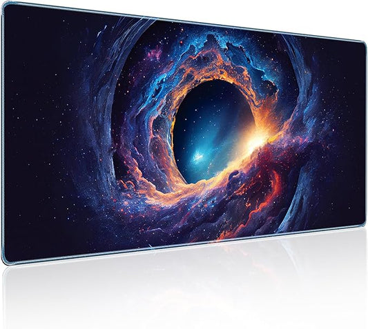 Space Nebula Theme Gaming Mouse Pad, Cool Style Mouse Pad, Comfortable Rebound Smooth Fabric Surface & Non-Slip Rubber Base, Excellent Control & Stability Gaming Desk Mat