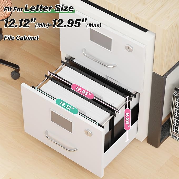 Plastic Hanging File Folders Letter Size,Heavy Duty 3 Inch Expansion Folder,6 Pack Reinforced Expanding File Folder,Extra Capacity Accordian Pocket,Black Hanging Folder Organizer for Home Office