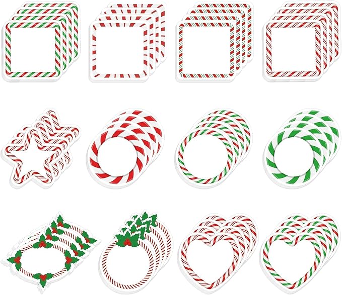 clothmile 48 Pcs Christmas Candy Sticky Note Self-Adhesive Christmas Candy Note Pads Christmas Candy Memo Notes for Xmas School Office Home Supplies Students Teachers Gift 12 Styles, Small Size