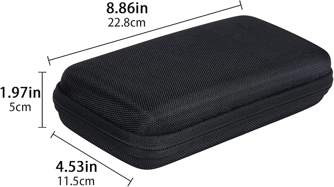 co2CREA Carrying Case for Texas Instruments TI-84 Plus CE Python Enhanced/TI-84/TI-Nspire CX II CAS/TI-Nspire CX II/TI-83 Plus/TI-89 Titanium/TI-85/TI-86 Color Graphing Calculator, All Black Case