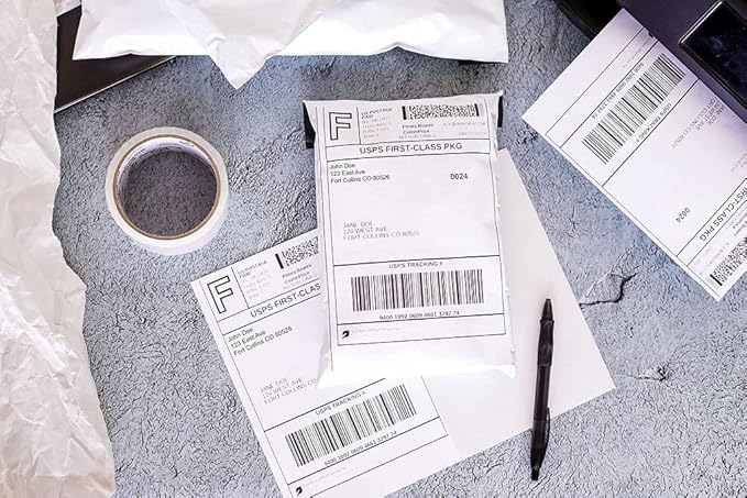 Premium Label Supply 8.5" x 5.5" Half Sheet Self Adhesive Shipping Labels for Laser or Inkjet Printer (4000 Labels)