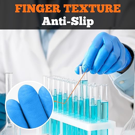 TitanFlex Nitrile Exam Gloves, Blue, 6-mil, XXL, Case of 1000, Heavy Duty Nitrile Gloves Disposable Latex Free, Powder Free, Medical Gloves, Cooking Gloves, Mechanic Gloves, Cleaning Gloves