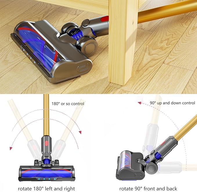 Vacuum Head Replacement Compatible with Dyson V7/V8 Absolute V11/V15 Animal V10 Cyclone Cordless Vacuum Cleaner, The Motorhead Replacement Parts Suitable For Hardwood Floor Attachment