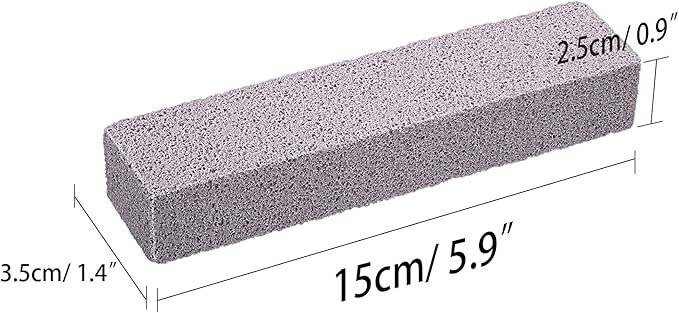 Norme 30 Pack Pumice Stones for Toilet Bowl Cleaning Scouring Pad Pumice Stick Cleaner for Cleaning Toilets, Bathtubs, Grills, Kitchen, Swimming Pools, Sinks, 5.9 x 1.4 x 0.9 Inch (Gray)