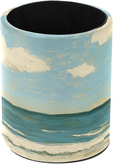 Pen Holder, Beach Birds East Coast Ocean (1) Pencil Holder for Desk Makeup Organizer Multifunctional Office Supplies for Home,Kids and School