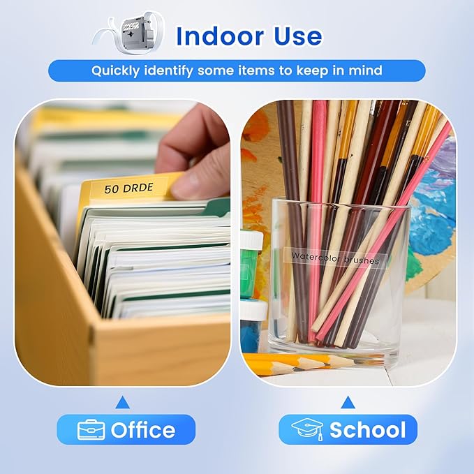 Labelife M-K131 Label Tape Clear Compatible with Brother P Touch M Tape Clear 12mm 0.47'' M-K131s M131 MK131 Work with Brother PT-M95 PT-65 PT-45 PT-90 PT70BM Label Maker Refills, 4-Pack