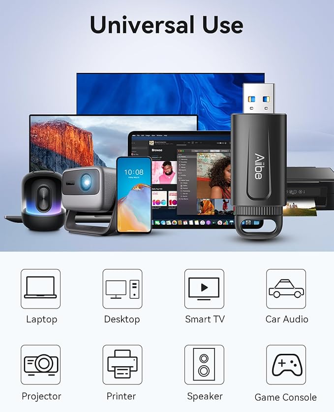 Aiibe 128GB Flash Drive USB 3.0 Thumb Drive up to 100MB/s USB Drive Retractable Memory Stick with LED Indicator Portable Keychain Jump Drive for Windows Mac PC Laptop Car, Black