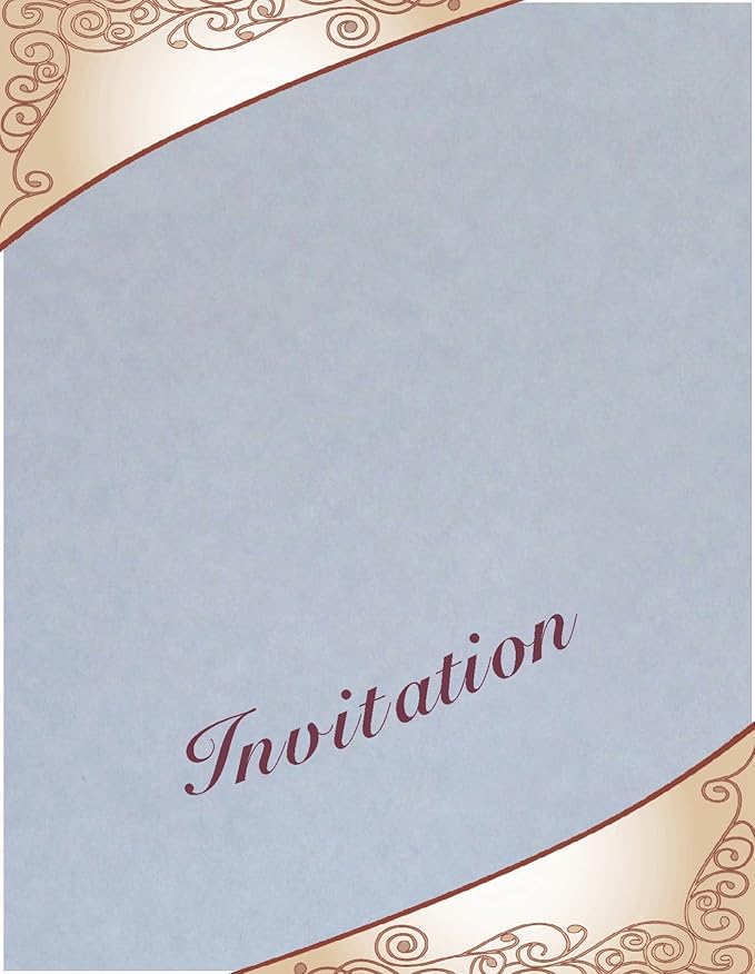 125 Blue Parchment 65lb Cover Weight Paper - 4" X 9" (4X9 Inches) #10 Envelope Insert Size - Printable Cardstock Colored Sheets Old Parchment Semblance