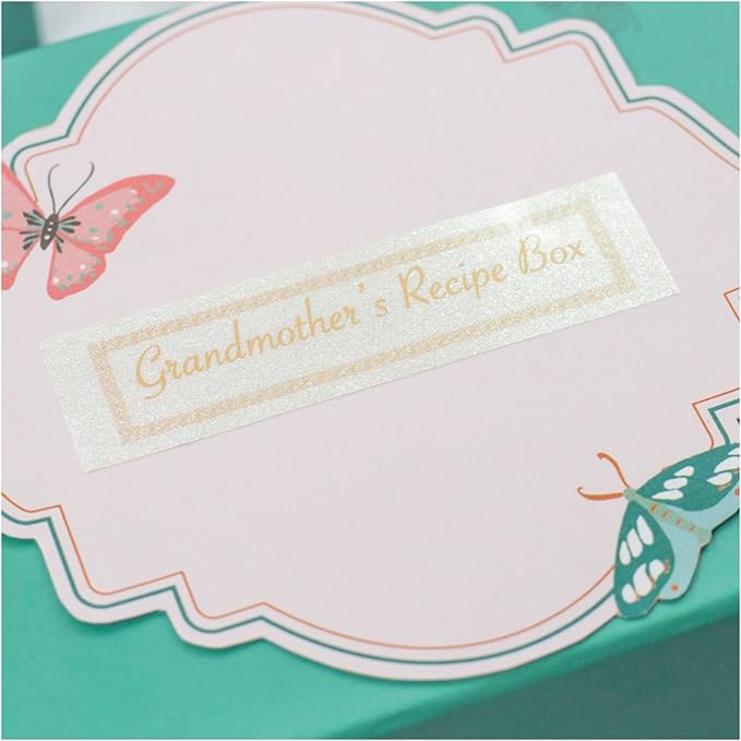 Brother Printer Brother P-touch TZe-PR254 Gold Print on White Glitter Premium Laminated Tape 24mm (0.94”) wide x 8m (26.2’) long, TZEPR254