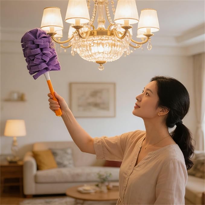 360° Electrostatic Duster Refills, The Sustainable Choice for a Dust-Free Home, Washable Duster Refills Reusable, Duster Refills Washable for Hand Duster, High-Density Microfiber (3 Refills)