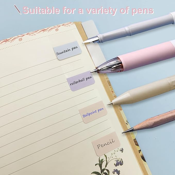 Potanro Sticky Tabs 360pcs Color Tabs for Notebooks 1.8 Inch Book Tabs Writable Annotation Tabs Repositionable Page Tabs Flags Page Markers Labels for Notebooks, Filing, Classification (Large)