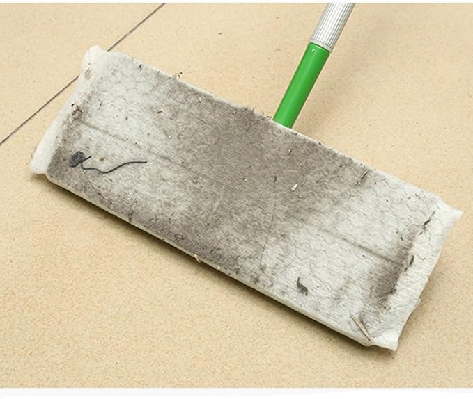 ZaH 100pcs Cleaning Paper Electrostatic Paper Mop Disposable Paper Clean Dust & Hair for Floor, Window, Camera, TV, Wall & Door (Paper)