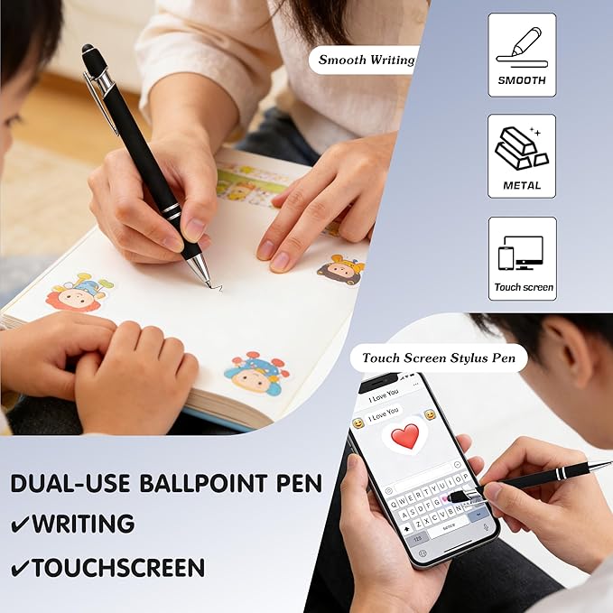 CRME Custom Pens Personalized Pen with Name Logo Engraved Metallic Customized Pen Wine Red Barrel Black Ink Click Pens Stylus Pens for Touch Screens Ideal for School Journaling Office Writing