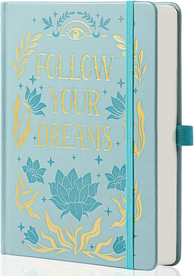 College Rule Notebook for Women Men, 318 Numbered Pages Journal, A5 Butterfly Floral Journals for Writing, Aesthetic Notebooks, Work School Note Taking, 5.4" x 8.4"