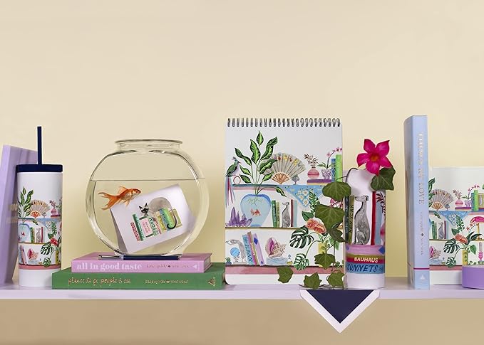 kate spade new york Large College Ruled Notebook, Top Spiral Notebook with 160 Pages, 11.75" x 8.5" Writing Pad, Bookshelf