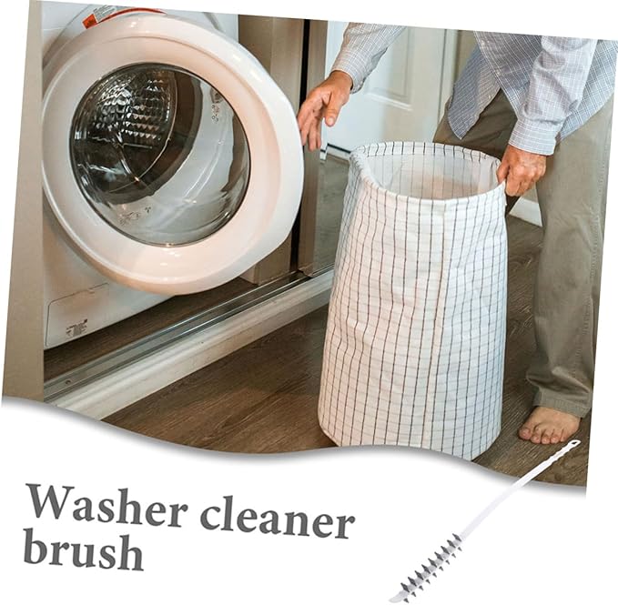 PartyKindom 2pcs Drum Washing Machine Cleaning Brush Flexible Dryer Vent Cleaner Tool for Deep Cleaning Inner Walls Crevices Material Easy to Store Compact Design