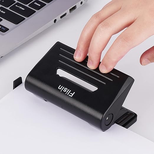 2 Hole Punch,Hole Puncher, Smart Touch, 10 Sheet Punch Capacity, Low Force, Black