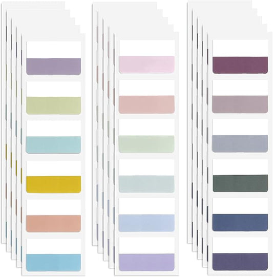 Potanro Sticky Tabs 360pcs Color Tabs for Notebooks 1.8 Inch Book Tabs Writable Annotation Tabs Repositionable Page Tabs Flags Page Markers Labels for Notebooks, Filing, Classification (Large)