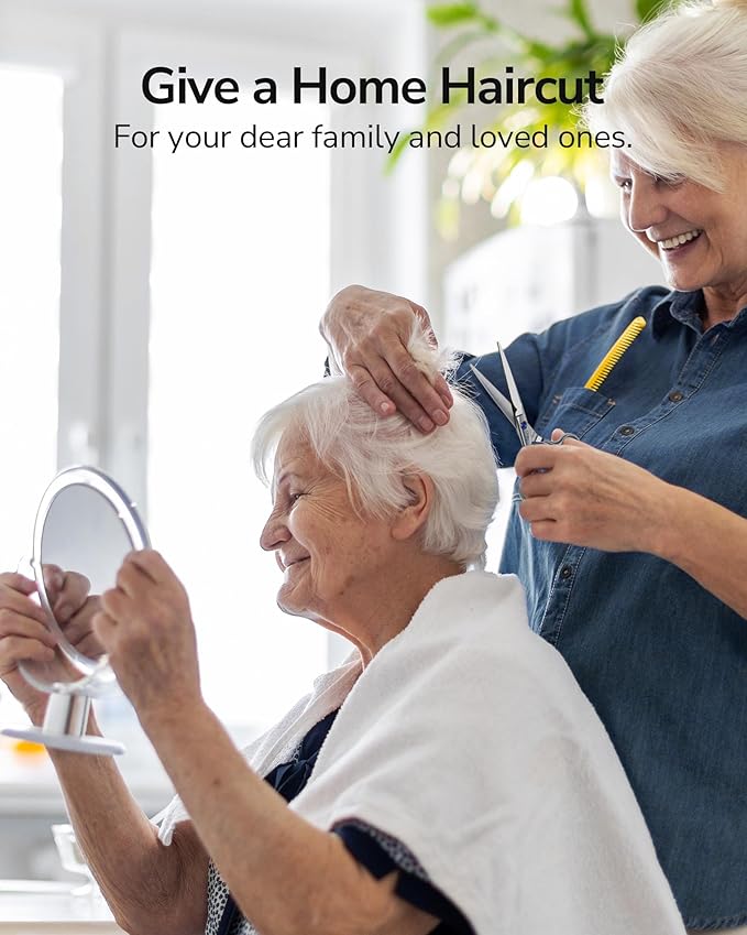 ULG Hair Cutting Scissors, Professional Hair Scissors 6.5 inch Right-Hand Razor Edge Barber Shears with Leather Case Salon Hair Cutting Shears Made of Japanese Stainless Steel, Hand Sharpened