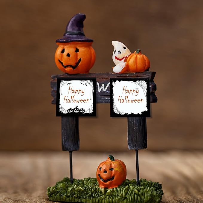 clothmile 16 Pieces Halloween Sticky Note Spider Pads with Pumpkin Bat 480 of Self Adhesive Removable Memo Pads, 30 Sheets Each for School Office Home Students Teachers Presents