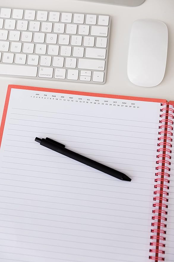 Kate Spade New York Large College Ruled Notebook, 11" x 9.5" Spiral Notebook with 160 Pages