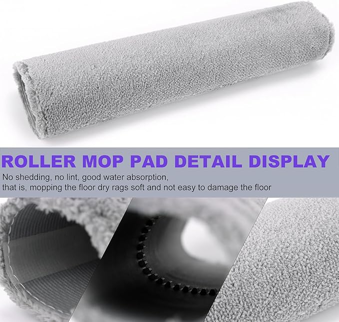 Replacement Accessories Compatible with Narwal Flow Robot Vacuum Cleaner (2 Main Brush, 4 Roller Mop Pads, 6 Dust Bags, 6 Hepa Filter, 8 Side Brushes, 2 Filter Cotton Pads, 1 Dustbin Liner)