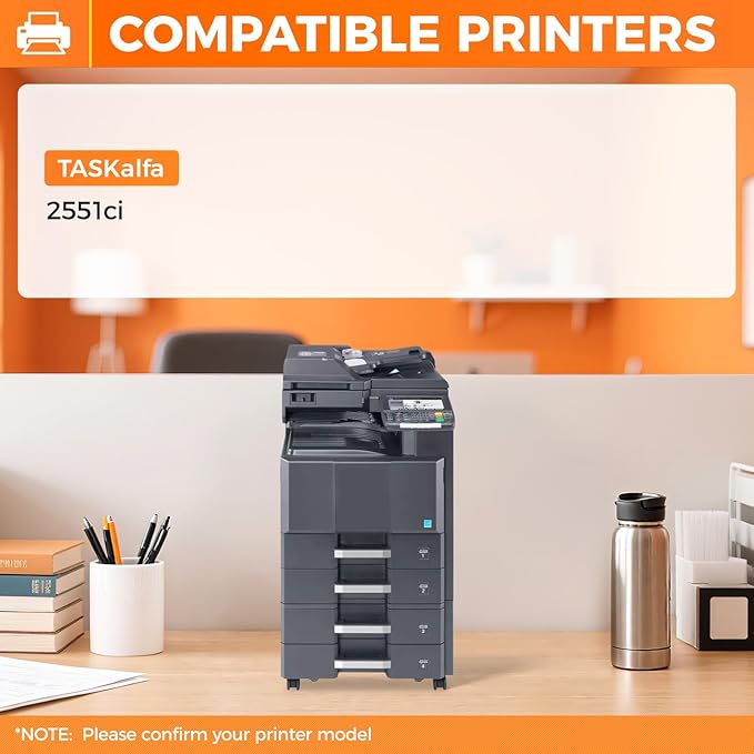 TK-8327 TK8327 High Capacity Toner Cartridge Set Color 4-Pack Replacement for TK-8327K TK-8327M TK-8327C TK-8327Y Toner Compatible with Kyocera TASKalfa 2551ci Printer Copy (Black Cyan Magenta Yellow)