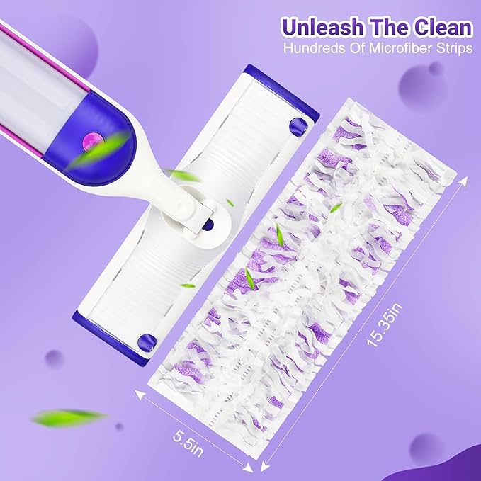 Pure Realm 32 Count Disposable Power mop Refills for Swiffer PowerMop Multi-Surface and PowerMop Wood Mop, Spray Clean Pads Replacement