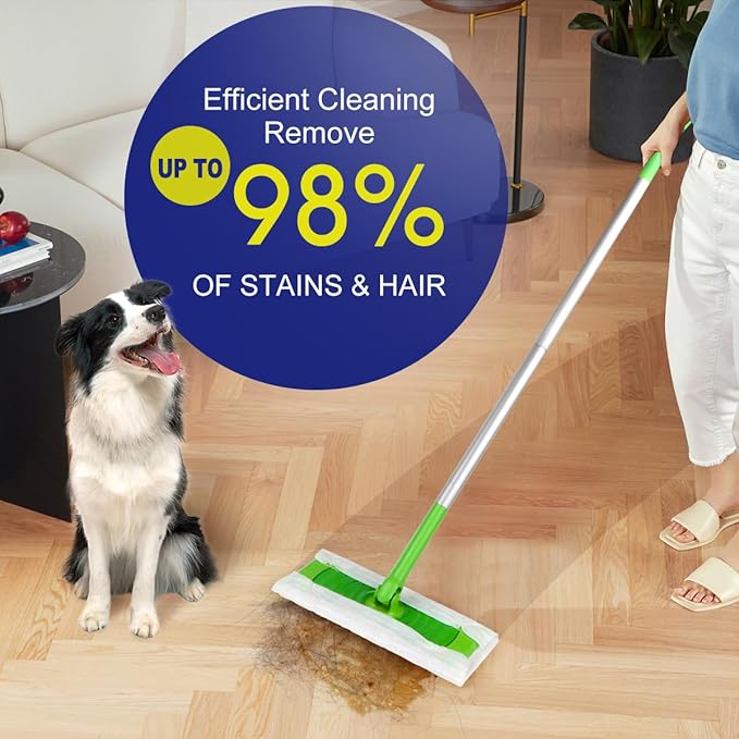 Orighty Dry Sweeping Cloths, Mop Pads Refills Compatible with Swiffer Sweeper, 120 Count Disposable Duster Refills for Floor Mopping and Cleaning