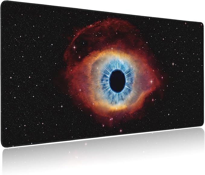 Large Mouse Pad Eye of God in Nebula Helix Extended Gaming Mouse Pad Non-Slip Desk Mat with Stitched Edge Laptop Computer Keyboard Mousepad for Office Home 35.4" x 15.7"