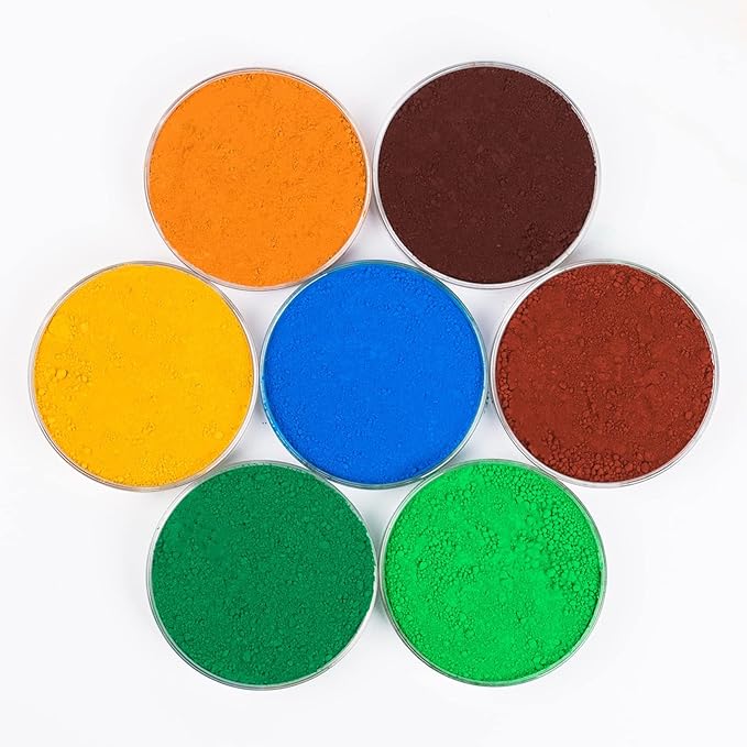 GOODTAKE 5 Pounds Bulk Concrete Pigment, Orange Iron Oxide Pigment Powder, Concrete Cement Dye Color Powder for Pastel Tile Paint Cement Mortar Grout (Orange, 5 Pounds)