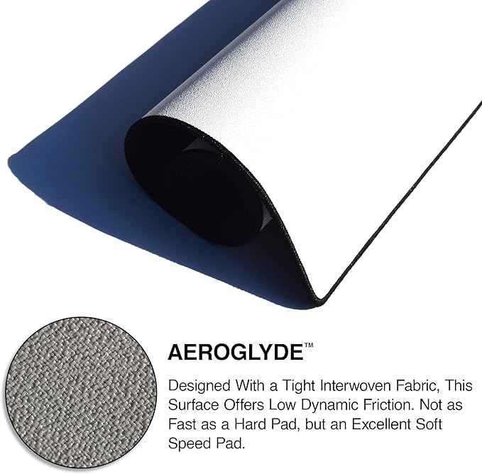 MPCO. Western Large Gaming Desk Pad - 36" x 17" Aeroglyde Fabric Dash Desk Mats - Non-Slip, Washable, Smooth Glide for Precision Gaming & Work