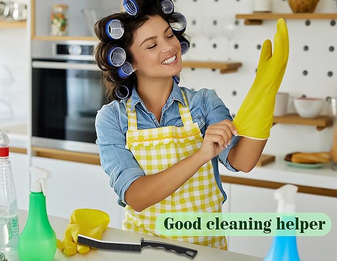 Hard Bristle Crevice Cleaning Brush for Small Spaces Cleaning, Thin Gap Cleaning Tool to Clean The Dead Corners for Kitchen Surfaces, Bathroom, Windows Sill Groove, Tiles, and Faucets, 10pcs Mixed