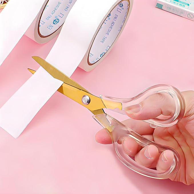 Fabric Scissors - 9 Inch Comfortable Handle All Purpose Scissors for Adults cutting,Tailor's Shears - All-Purpose Fabric, Crafting & Office & kitchen/Gold