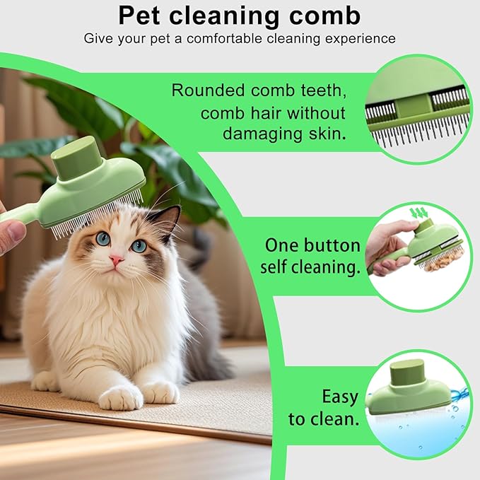 QTOETUII Pet Hair Removal Glove, Magic Brush Pet Hair, Cat Comb, Washable Reusable Dogs Cats Hair Gloves for Furniture, Bed, Sheets, Couch, Clothes, Carpet, Car Seat, Pet Grooming, Curtain (1PCS)