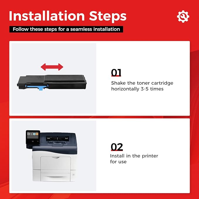 C400 C405 Extra High-Yield Toner Cartridge Set 4-Pack Black Cyan Magenta Yellow 106R03524 106R03525 106R03526 106R03527 Replacement for Xerox Versalink C400 C400D C400DN C405 C405N C405DN Printer Ink