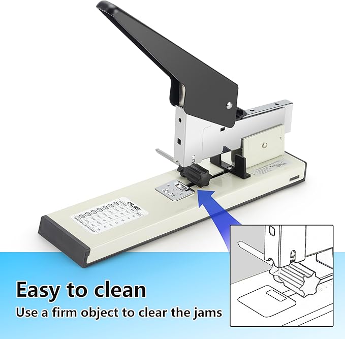 Heavy Duty Stapler with 2000 Staples: IMLIKE 200 Sheets Capacity Manual No Jam Desk Stapler,Big Metal Labor-Saving Office Supplies,Non-Slip,Include High Strength 23/13 & 23/23 Staples