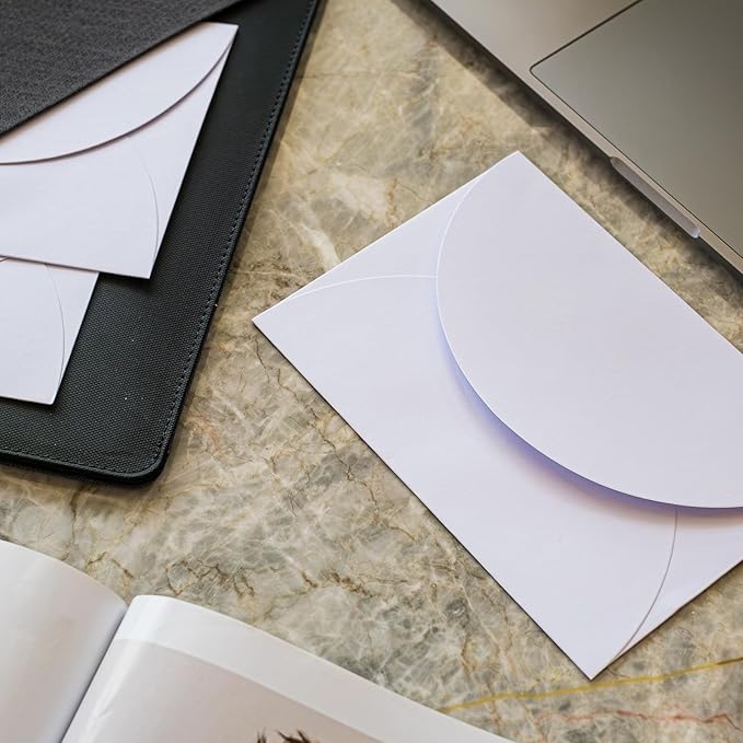 5x7 Invitation Envelopes 50 Pack Envelopes for 5x7 Cards White A7 Envelopes for Wedding Invitation,Blank Cards,Greeting Cards,Thank You Cards