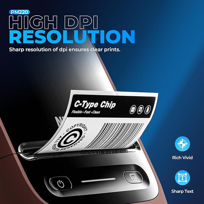 Nelko Label Maker Machine with Tape, PM220 Bluetooth Label Printer, 2 Inch Portable Thermal Printer for Small Business, Address, Logo, Clothing, Sticker Printer for Phones & PC, 1 Count, Maroon