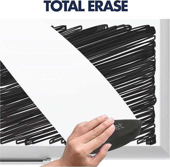 Quartet Whiteboard, Non-Magnetic Dry Erase White Board, 2' x 1.5', Total Erase, Silver Aluminum Frame (S531)