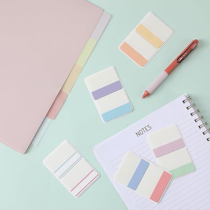 Mr. Pen- Sticky Index Tabs, 500 Pcs, 21 Sets, Colorful Sticky Tabs for Notebooks, Page Markers, Page Tabs for Binders, Page Tabs Sticky Tabs for Books, Notebook Tabs