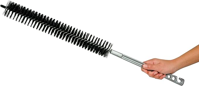 25 Inch (64cm) Flexible Lint Remover Cleaning Coil Brush for Dryers, Radiators, Refrigerators, Baseboards, and Other Special tasks. Coil Grill Brush by KONEX