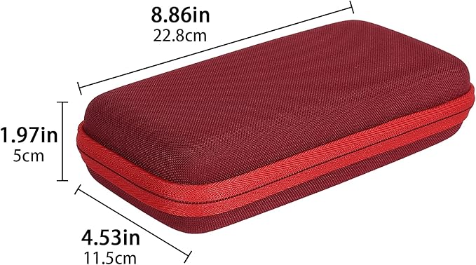 co2CREA Carrying Case for Texas Instruments TI-84 Plus CE Python Enhanced/TI-84/TI-Nspire CX II CAS/TI-Nspire CX II/TI-83 Plus/TI-89 Titanium/TI-85/TI-86 Color Graphing Calculator, Radical Red Case