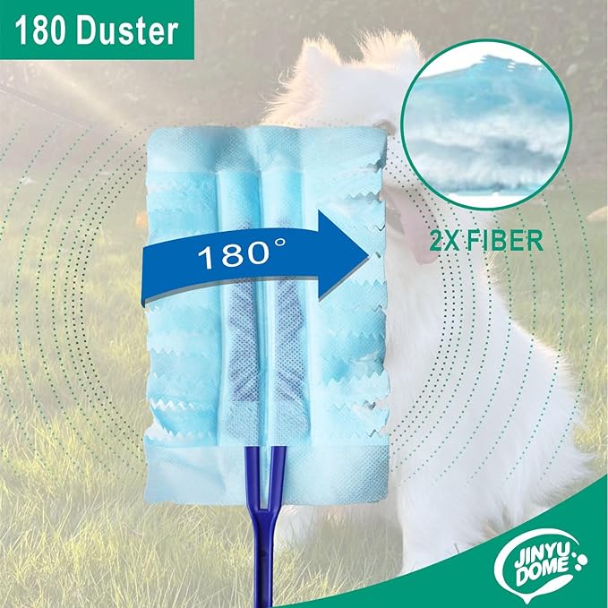 JINYUDOME Disposable Duster Refills Heavy Duty Dusters Refills,S wiffer Cleaning Dusters Hand Duster Refills,30 Unscented Dusters